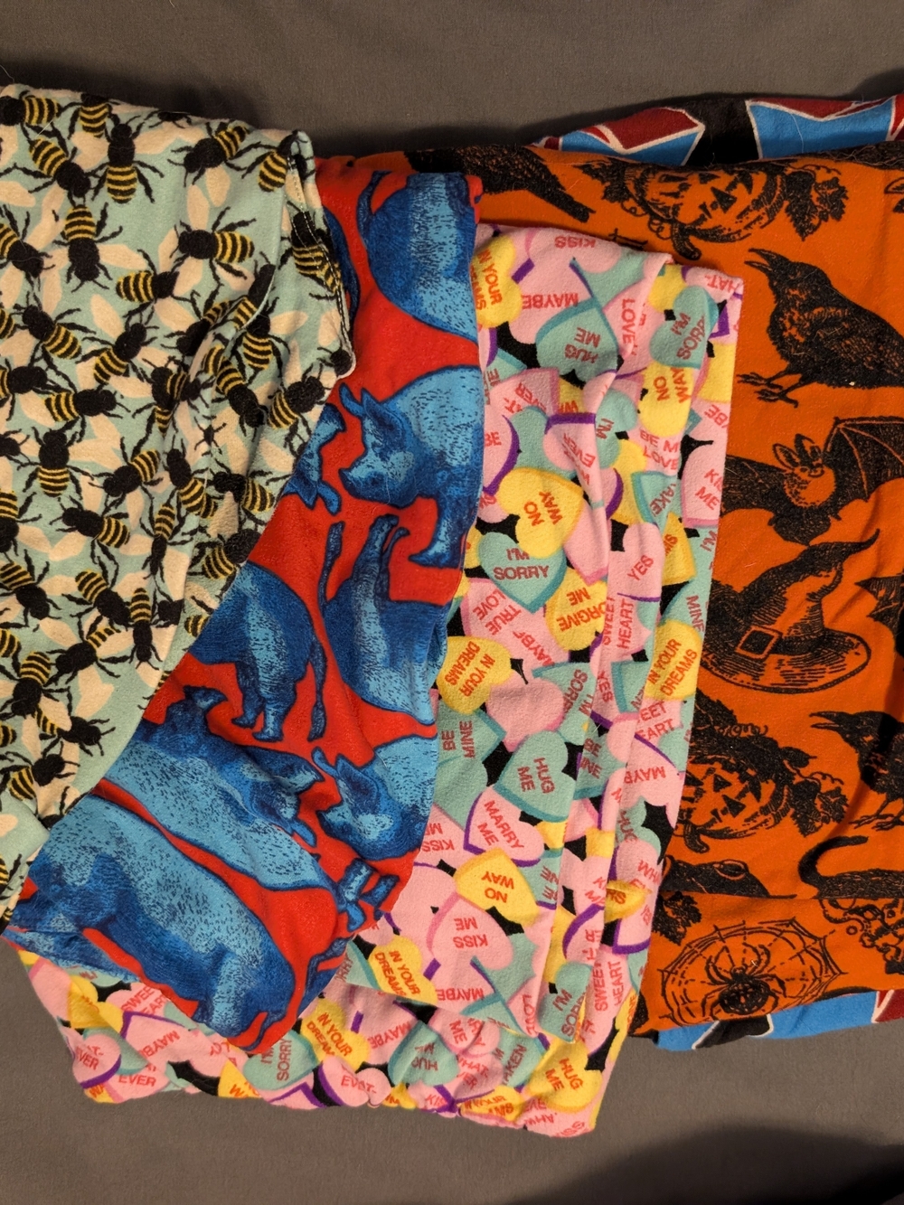 LuLaRoe TC Leggings - Bees, Pigs, Valentine, Halloween, Stars & Stripes